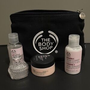 The Body Shop Skincare Set with Black Pouch